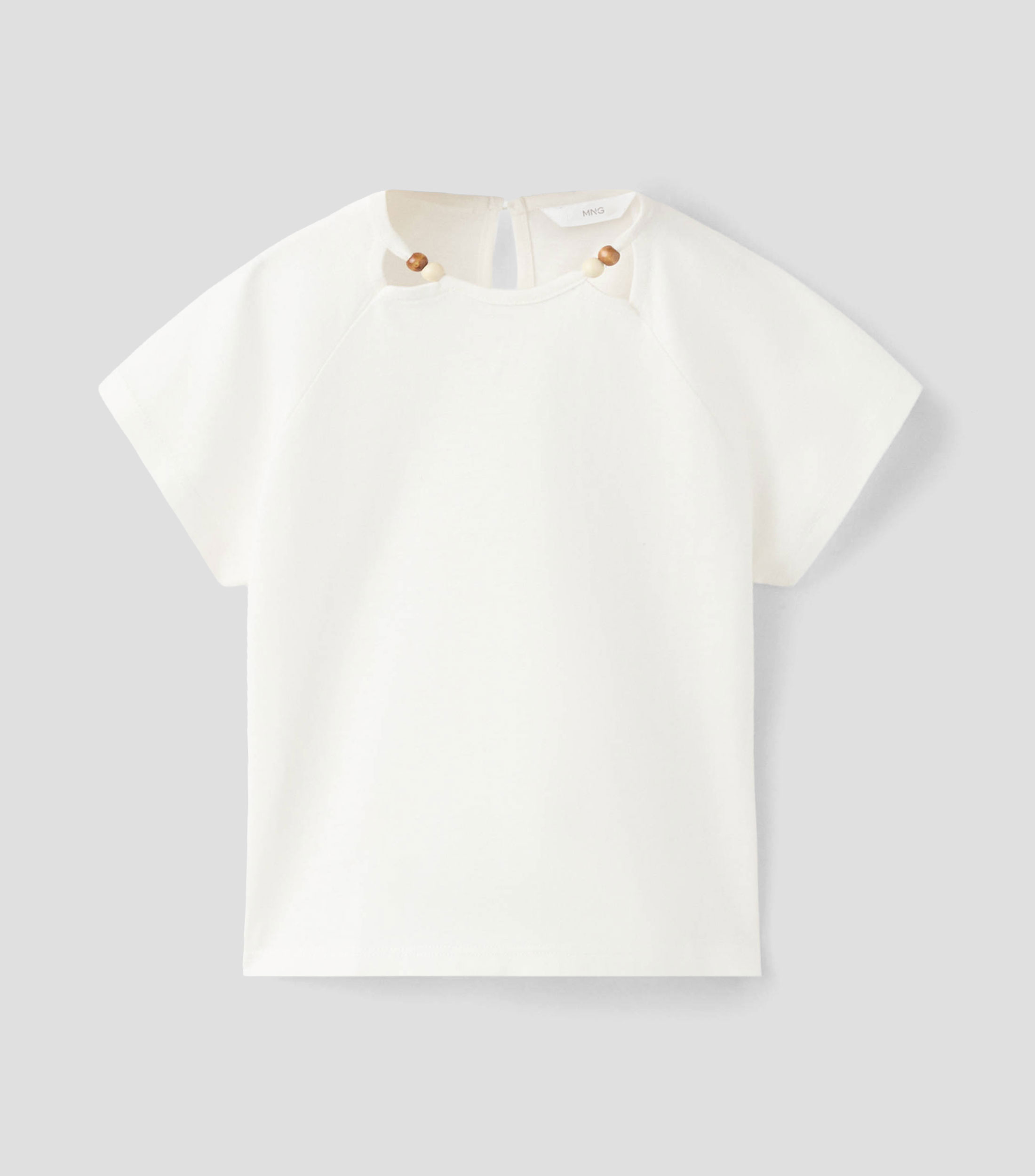 Playera cuello redondo manga corta lisa Niña